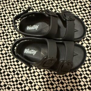 Kids Black Sandals